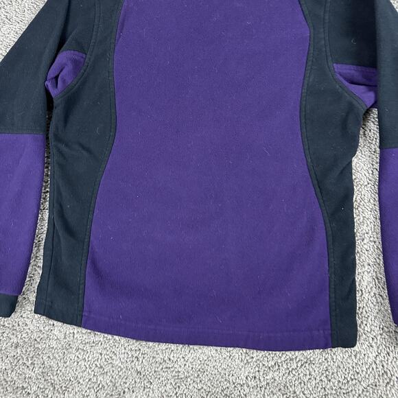 Black Diamond Fleece Pullover Womens Medium Purple Black Quarter Zip Made USA - Picture 8 of 12